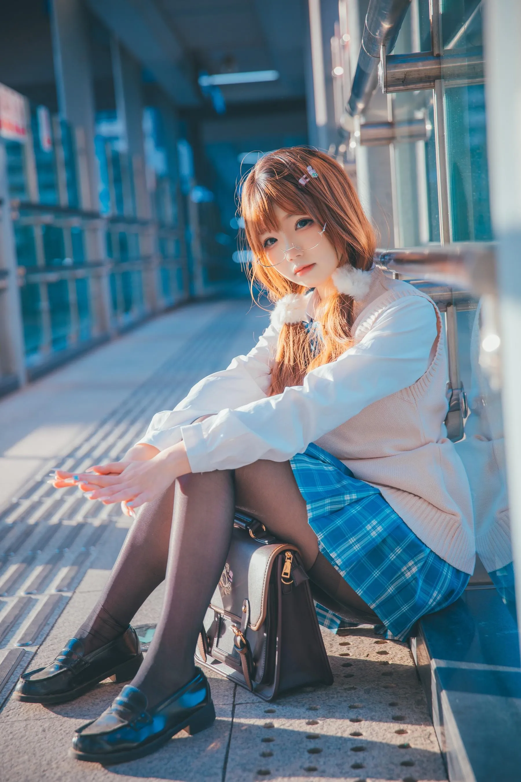 雪晴Astra – NO.32 JK夕阳 [26P]插图2